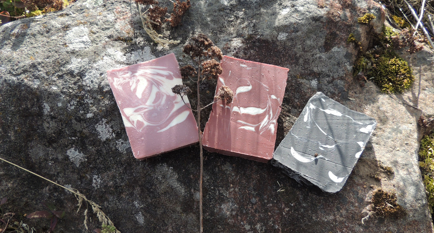 Nordic artisan Soaps, Art serien, 3 tvålar gåvo set.